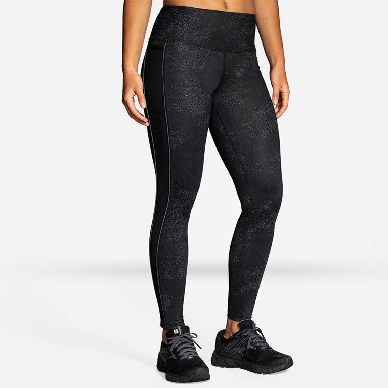 Brooks Greenlight Womens Running Leggings - Grey - Indonesia (TZCU-81723)